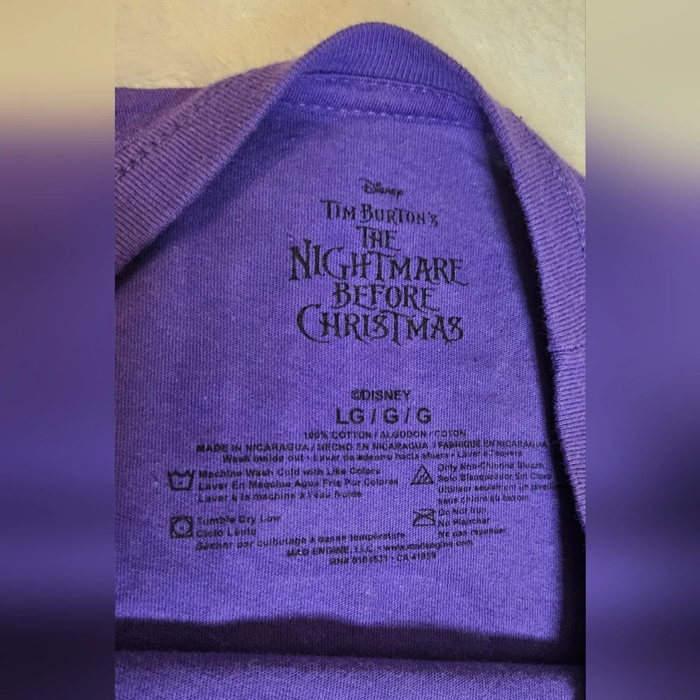 Disney The Nightmare Before Christmas "Up For A Good Fright" Graphic Tee - Picture 6 of 7
